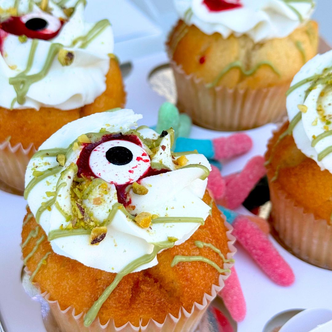 Oozy Eyeball Cupcakes