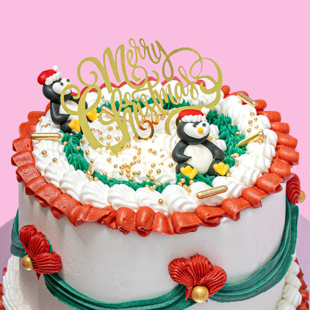 Vintage Christmas Cake