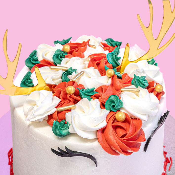 Snowy Rudolph Cake