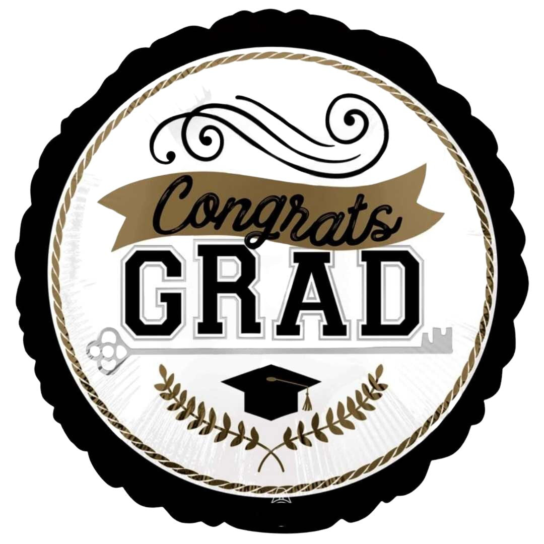 Large Helium Grad Balloon (45cm)