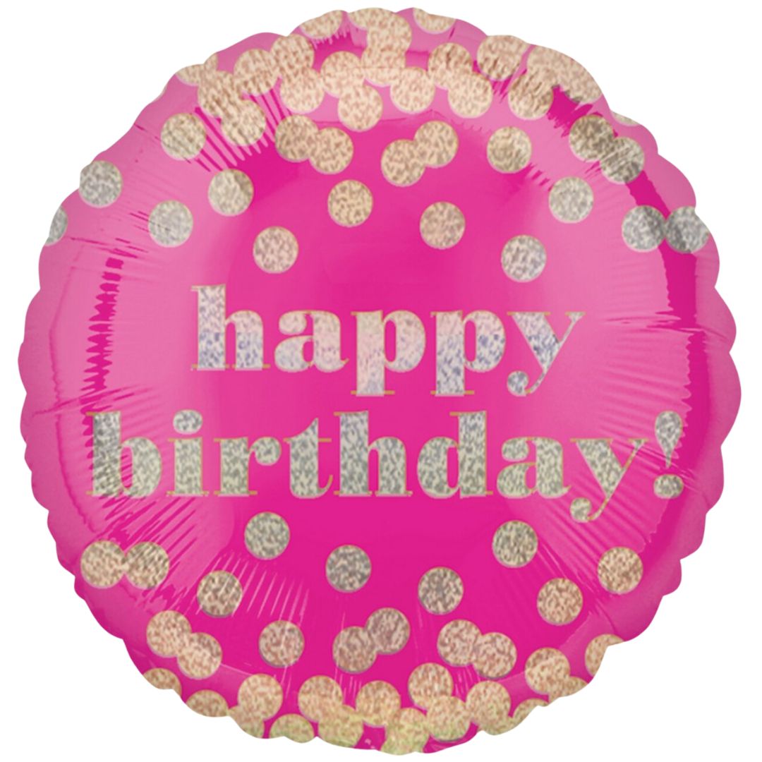 Large Helium HB Fuchsia Balloon (45cm)