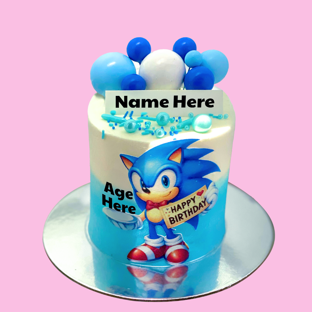 Sonic Custom Cake