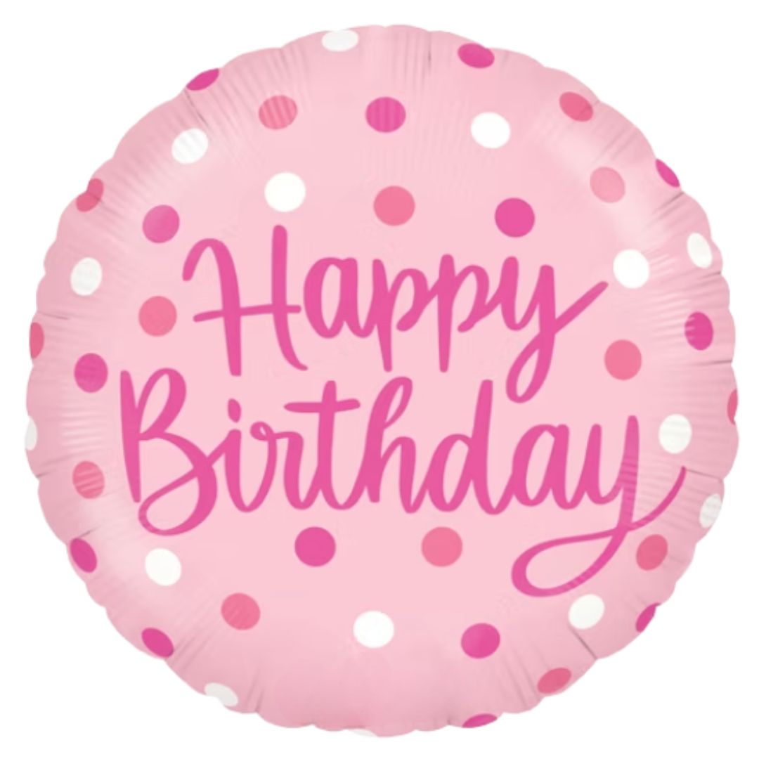 Large Helium Pink HB Balloon (45cm)