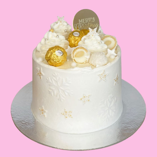 White Christmas Cake