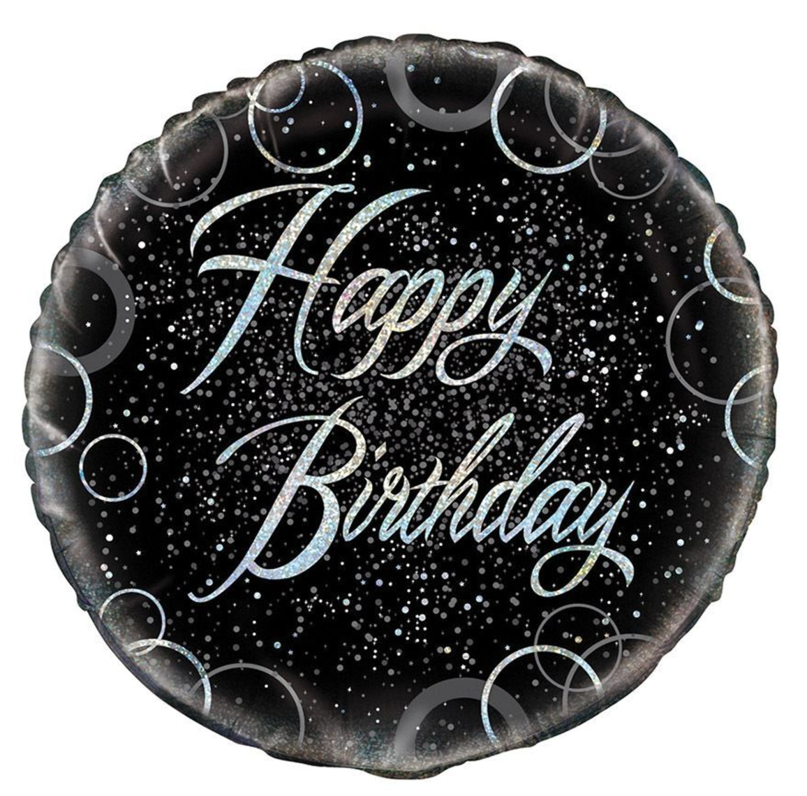 Large Helium BLK HB Balloon (45cm)