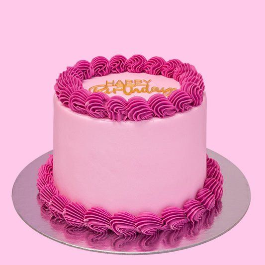 Light Pink & Pink Vintage Custom Cake