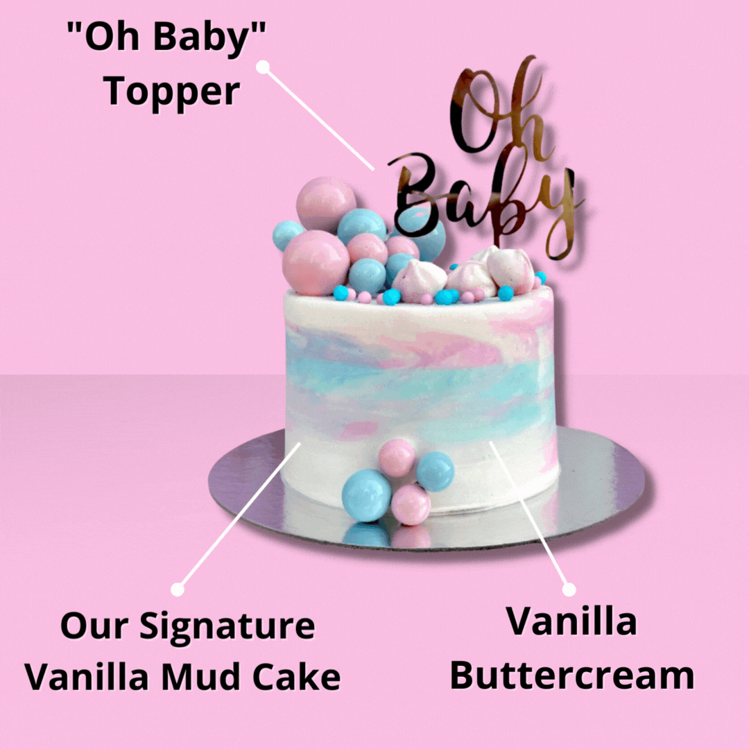 Gender Reveal Cake