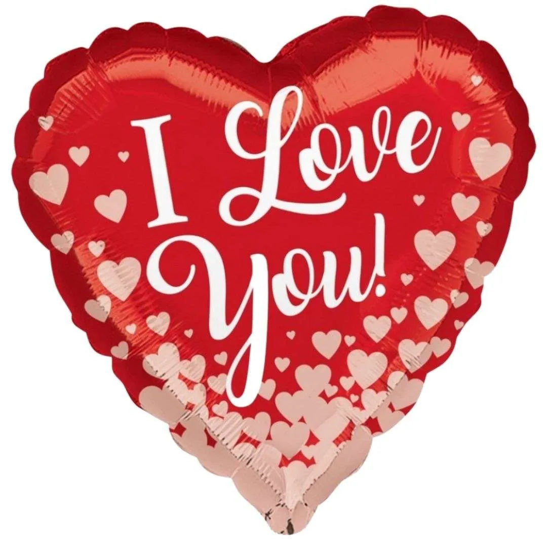 Large Helium Love Red Balloon (45cm)