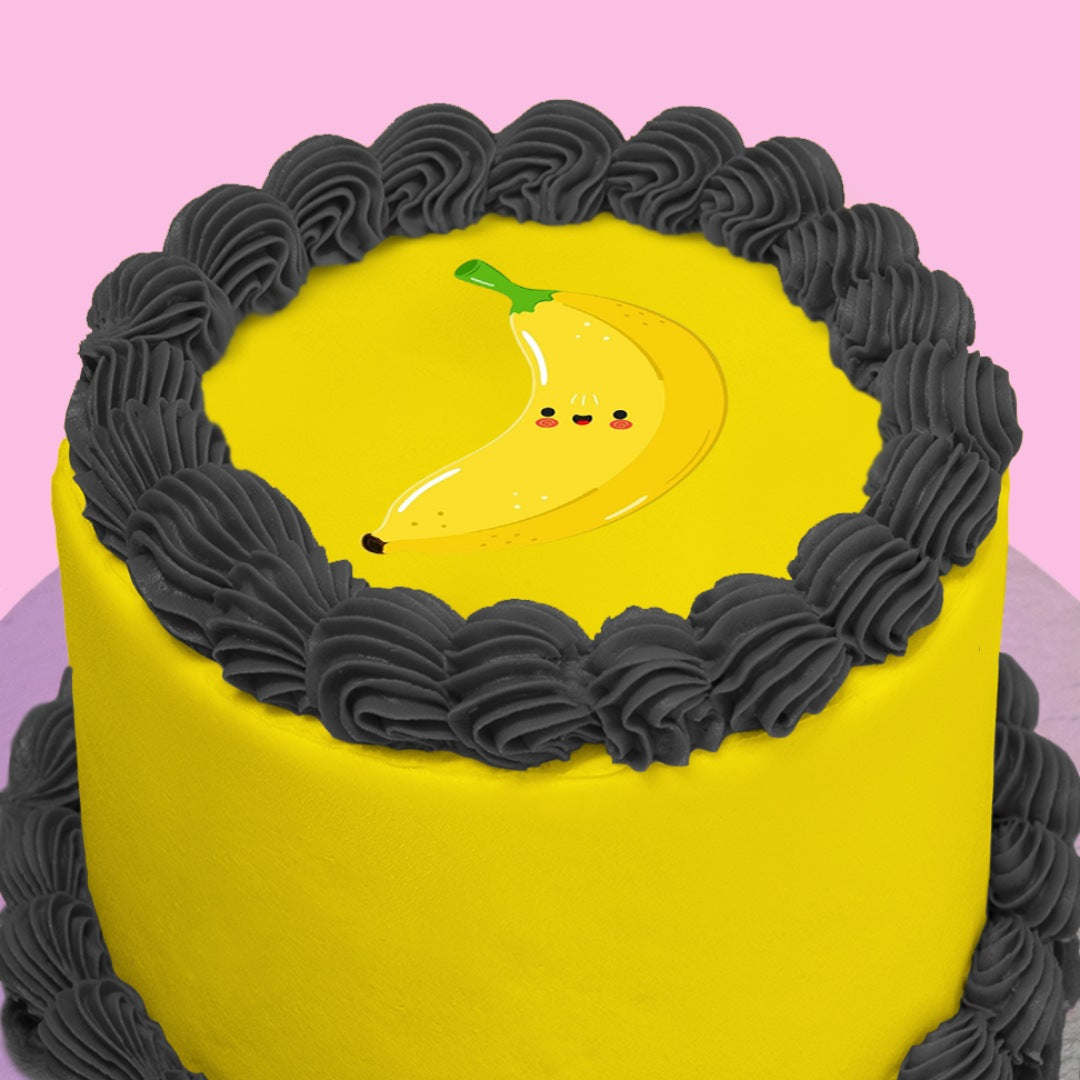 Banana Smile Cake