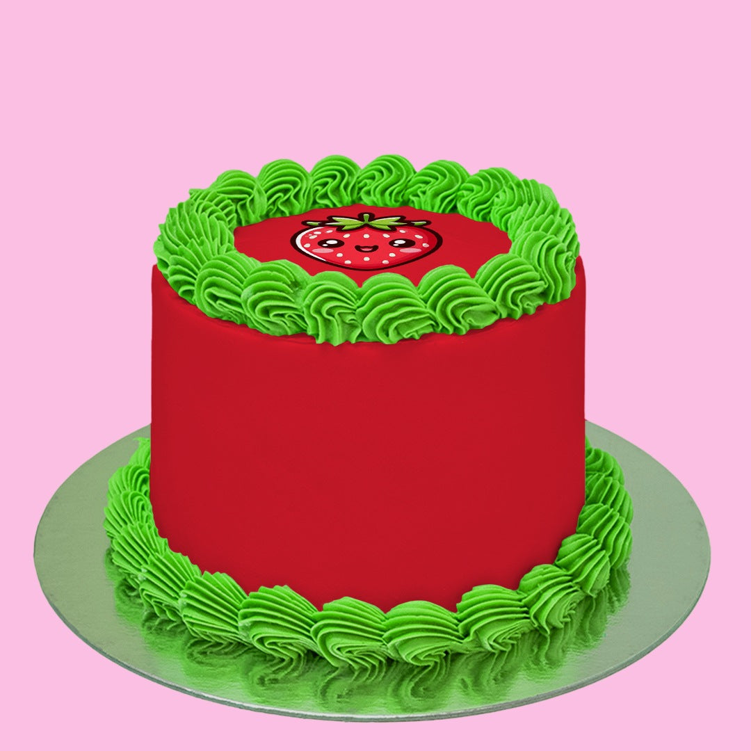 Strawberry Smile Cake