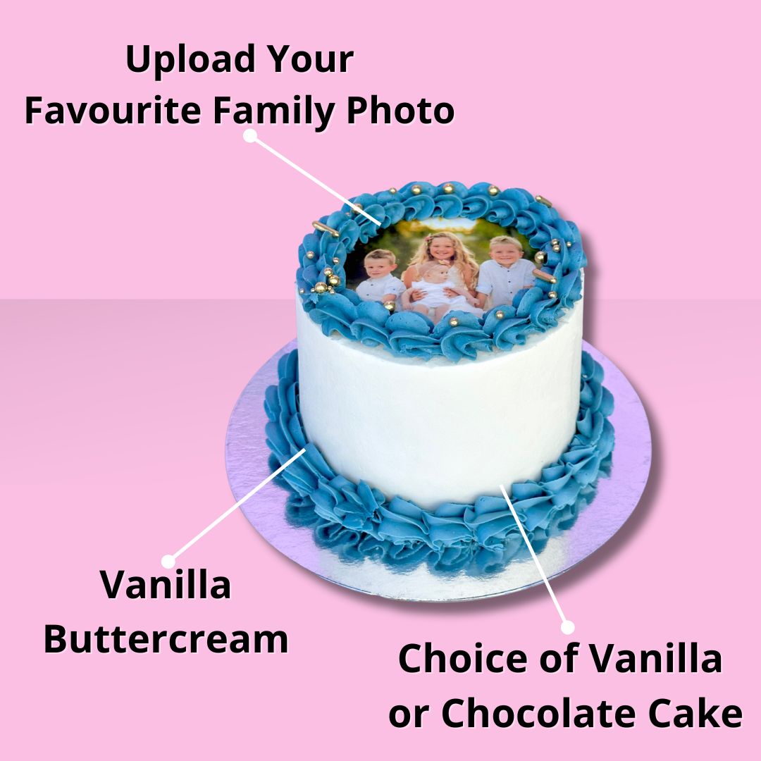 Papa’s Blue Custom Cake