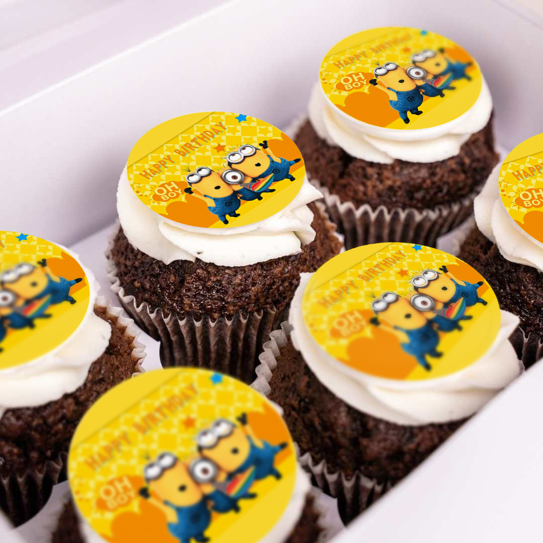 Minions Cupcakes - Cupcakes Gold Coast Delivery on The Same Day