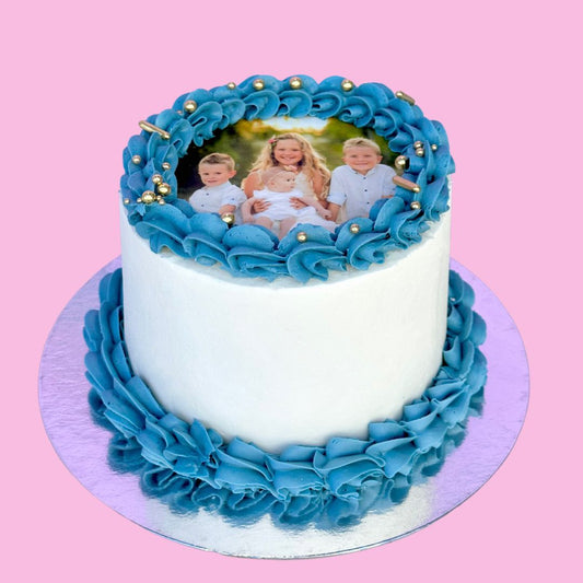 Papa’s Blue Custom Cake