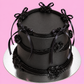 Noir & Black Ribbons Cake