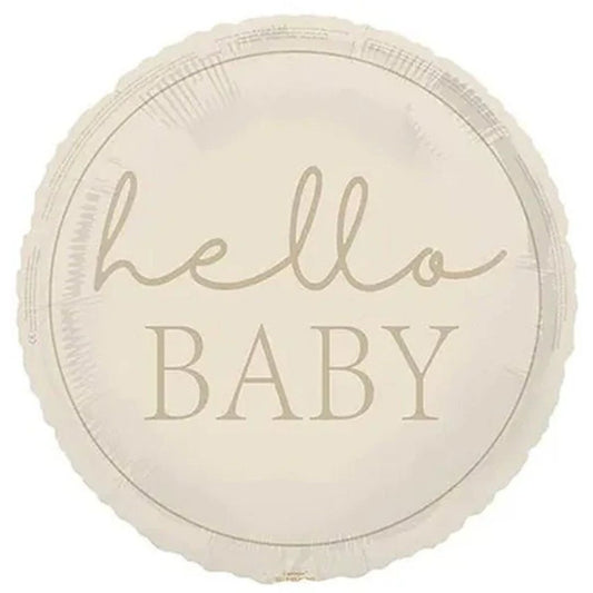 Large Helium Hello Baby Balloon (45cm)