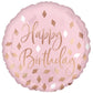 Large Helium Pink Gold HB Balloon (45cm)