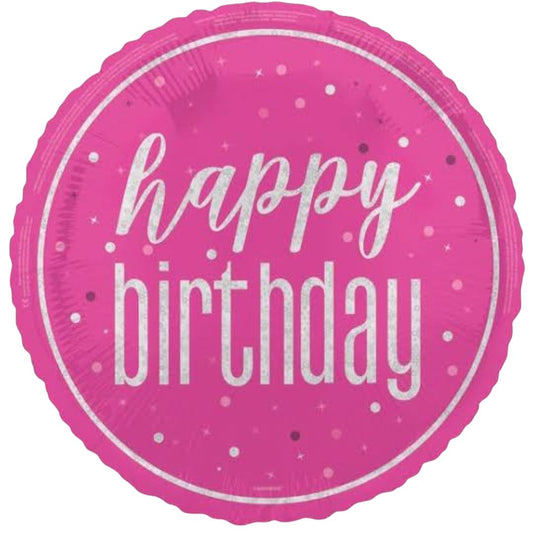 Large Helium Pink HB Balloon (45cm)
