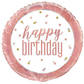 Large Helium Pink White HB Balloon (45cm)