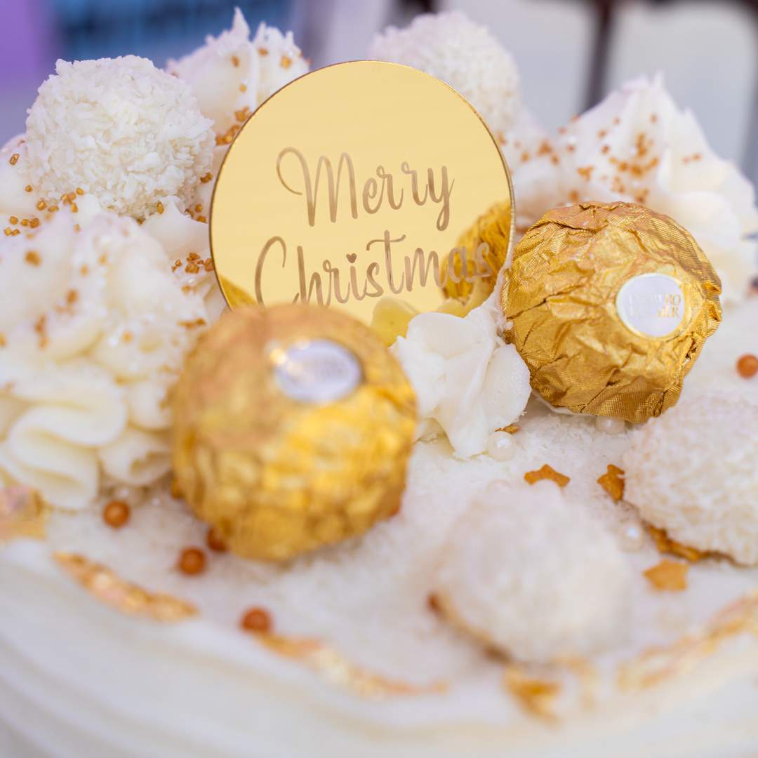 White Christmas Cake