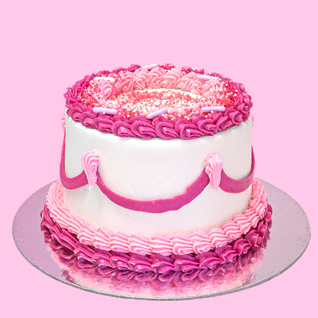 Retro Pink Vintage Cake