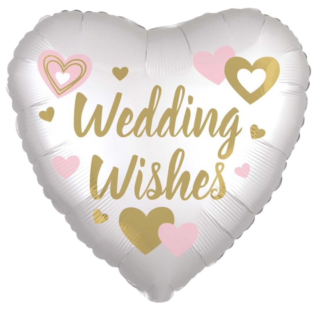 Large Helium Wedding Wishes Balloon(45cm)