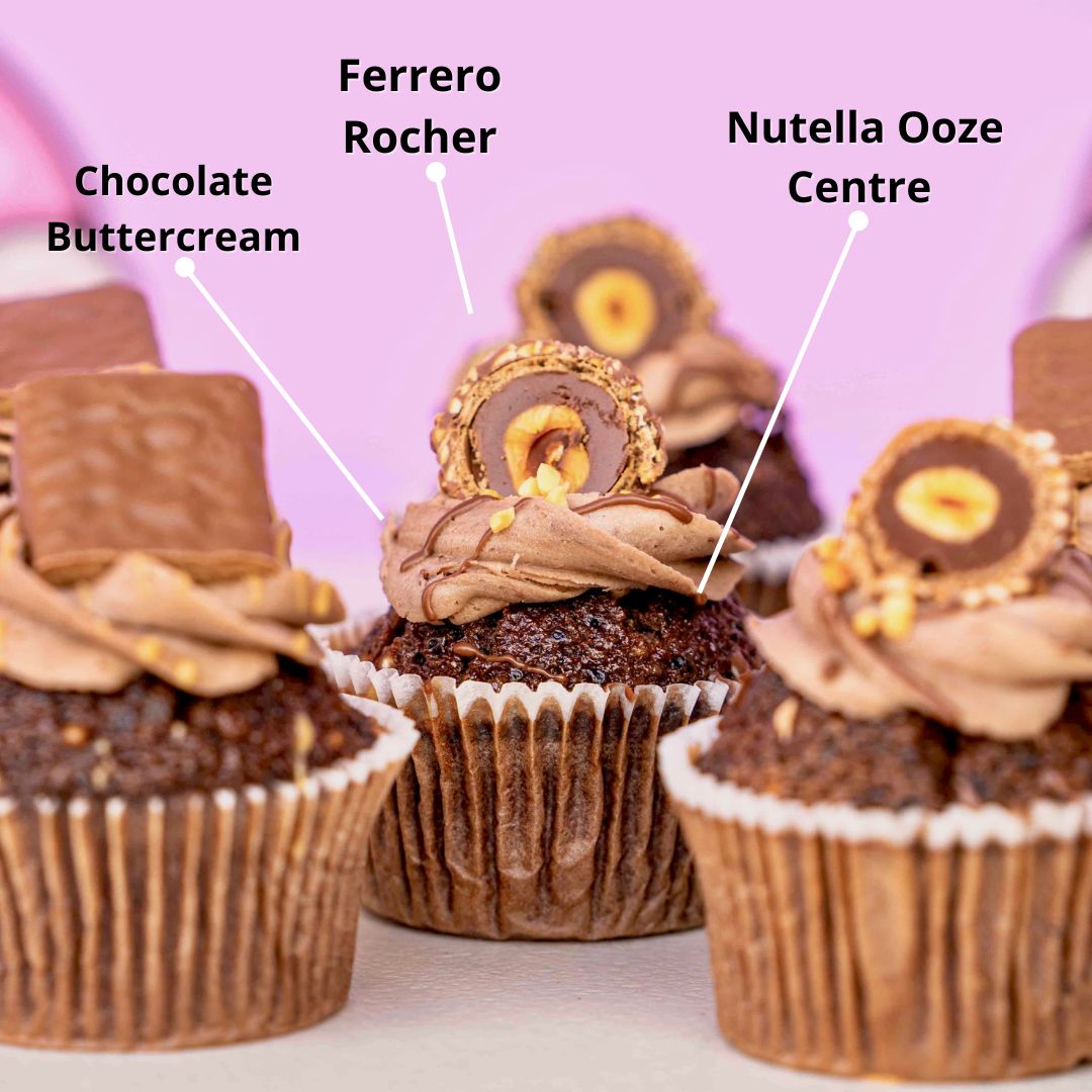 Ferrero & TimTam Cupcakes Perfect for birthday and delivery on the gold Coast Why Favourite Baker