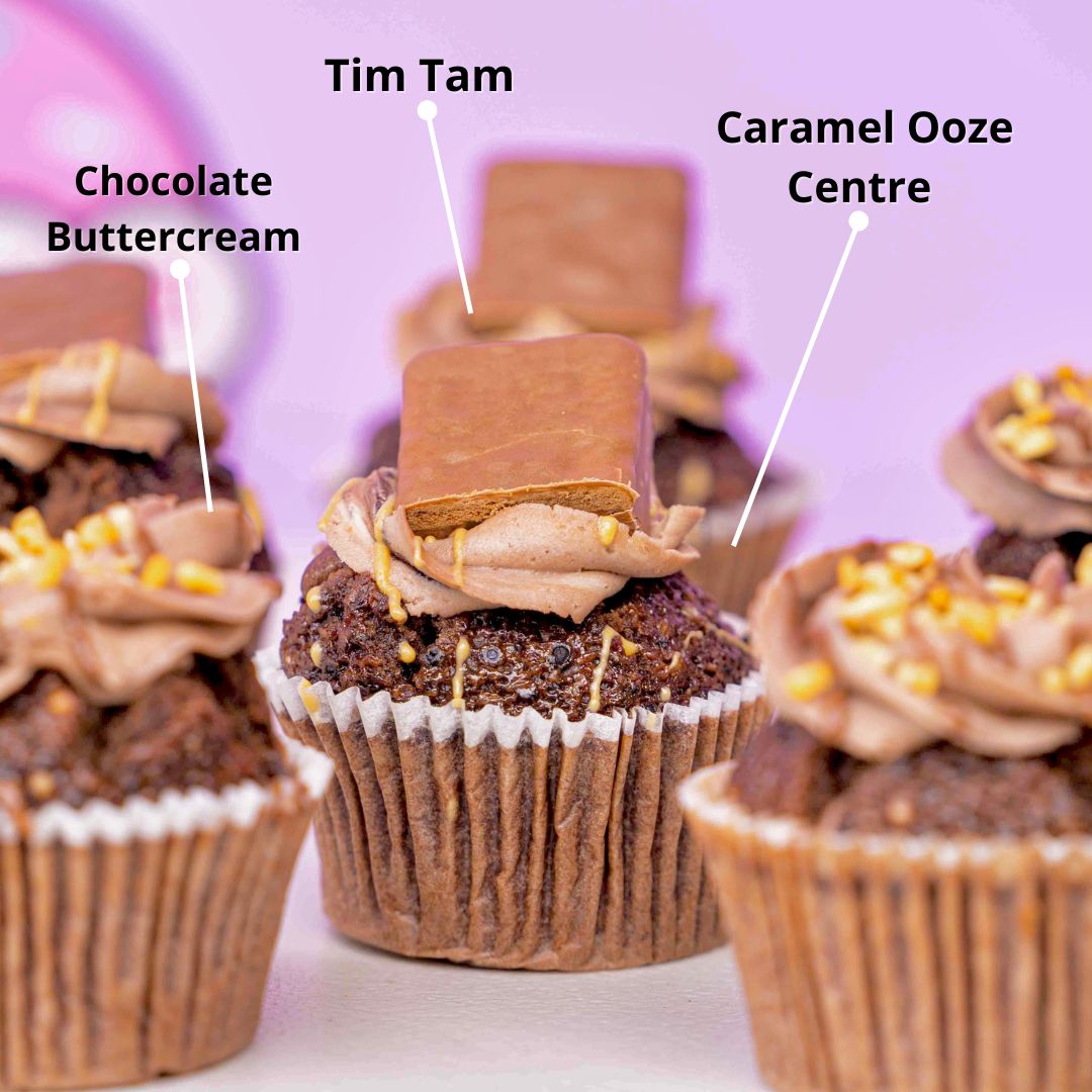 Ferrero & TimTam Cupcakes Perfect for birthday and delivery on the gold Coast Benefits