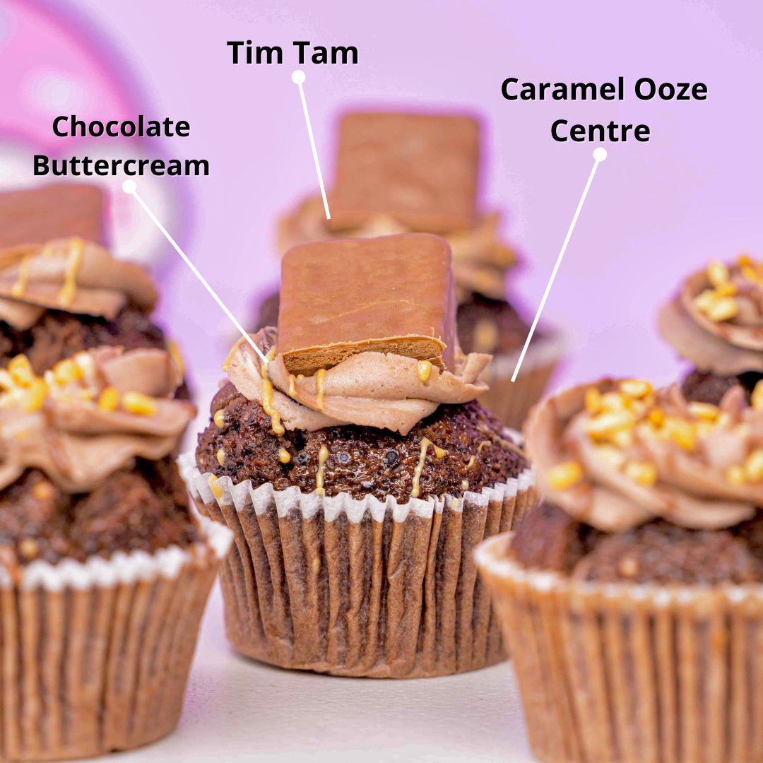 Tim Tam Ooze Cupcakes